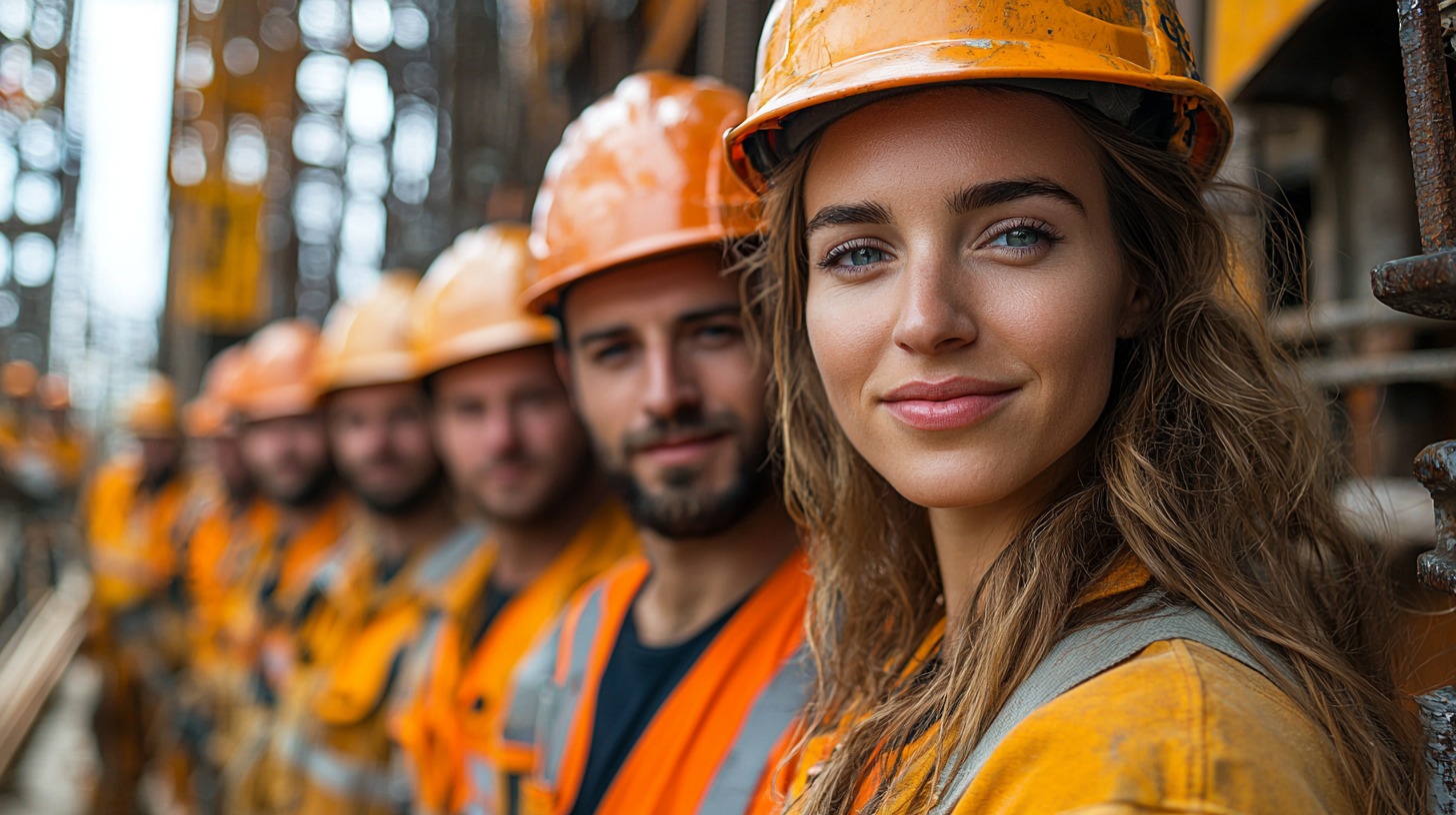 Team in the construction