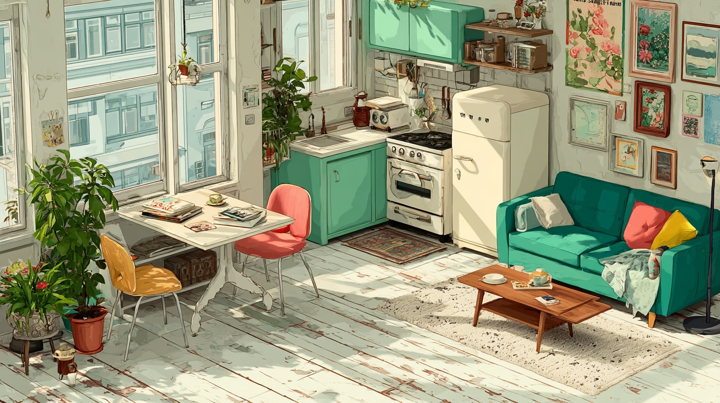 Branded furniture in the game